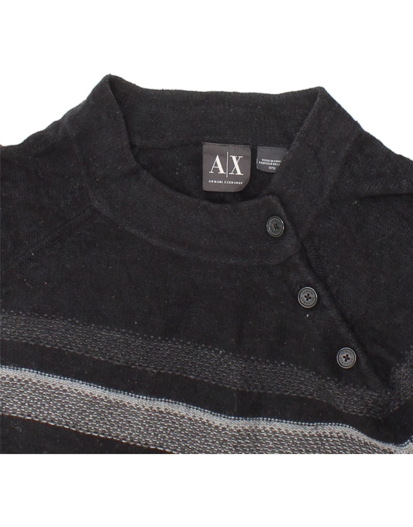 Armani Exchange Men's Mock Neck Gray Long Sleeve Sweater Size store Large