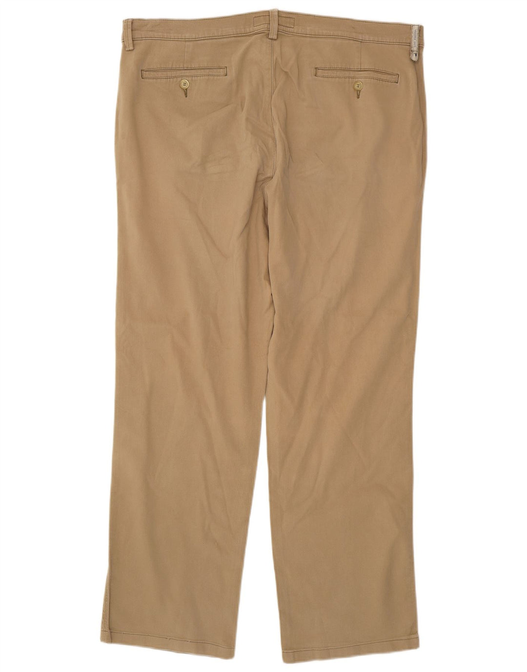 Trussardi Mens Straight Chino Trousers W36 L30 Beige