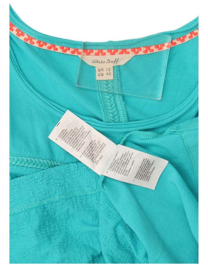 White Stuff Womens T-Shirt Top UK 12 Medium Blue Cotton