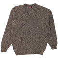 Invicta Mens V-Neck Jumper Sweater Large Grey Flecked