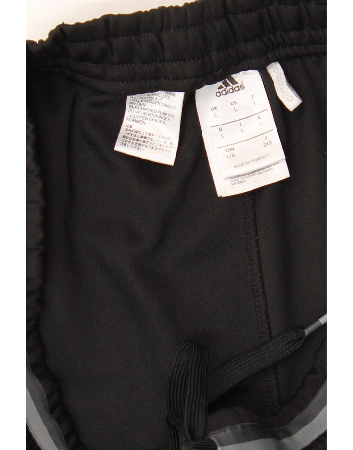 Adidas Mens Climacool Tracksuit Trousers Large Black Polyester