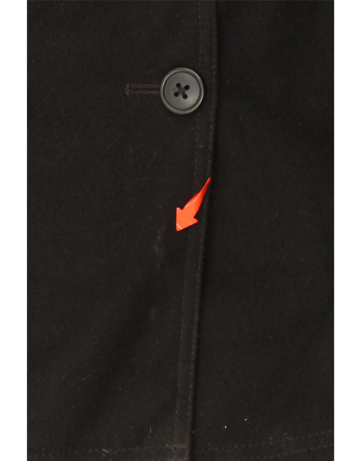 COLUMBIA Womens Omni-Heat Hooded Trench Coat UK 14 Large Black Polyester