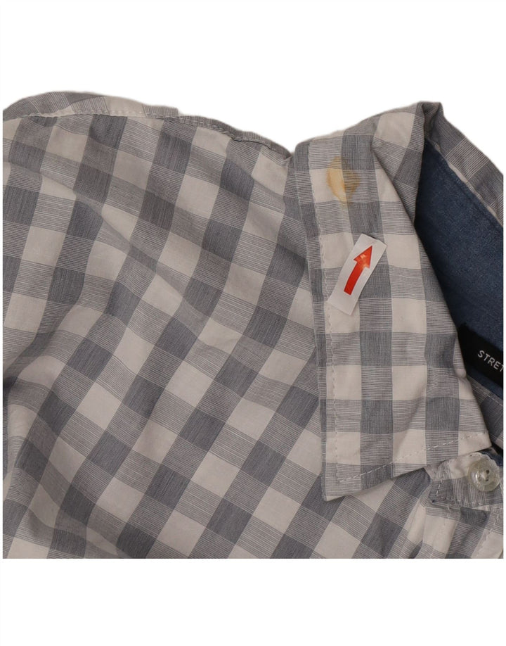 Lee Mens Regular Fit Shirt 2XL Grey Check Cotton