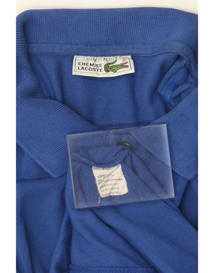 Lacoste Mens Polo Shirt Size 7 2XL Blue Cotton