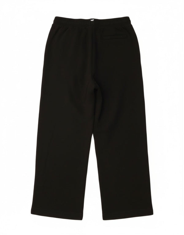 Puma Girls Wide Leg Tracksuit Trousers 13-14 Years  Black Cotton