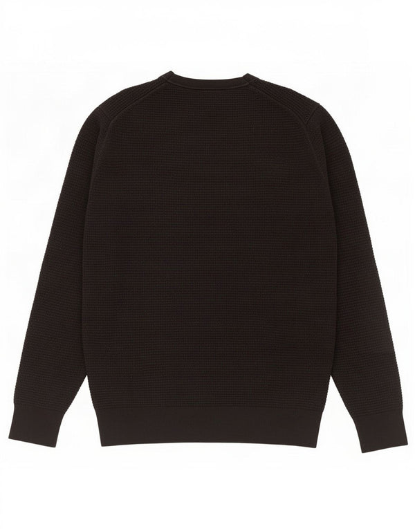 Calvin Klein Mens Crew Neck Jumper Sweater XS Black Cotton