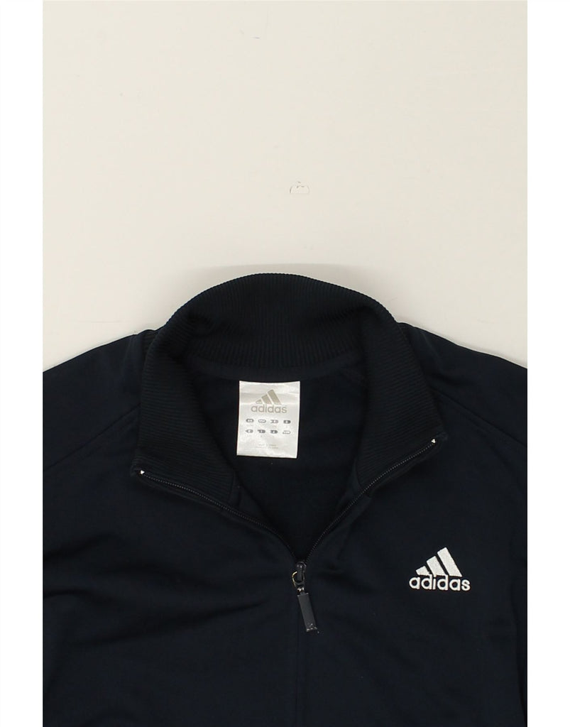 ADIDAS Mens Tracksuit Top Jacket UK 38/40 Medium Navy Blue Colourblock | Vintage Adidas | Thrift | Second-Hand Adidas | Used Clothing | Messina Hembry 