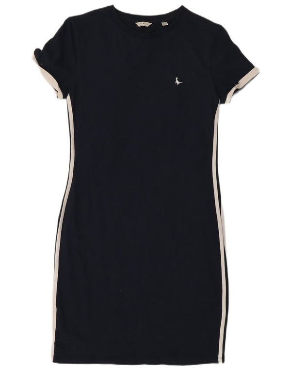 Jack Wills Womens T-Shirt Dress UK 10 Small Navy Blue Cotton