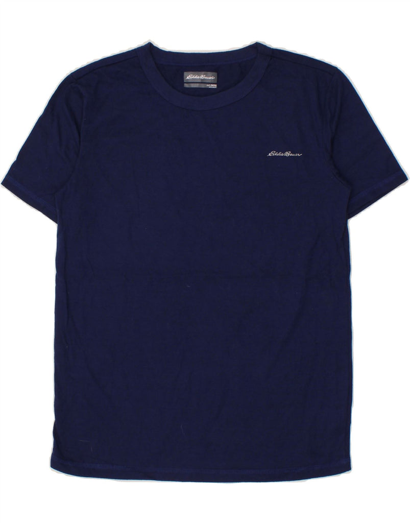 EDDIE BAUER Boys T-Shirt Top 14-15 Years Large Navy Blue Cotton Vintage Eddie Bauer and Second-Hand Eddie Bauer from Messina Hembry 