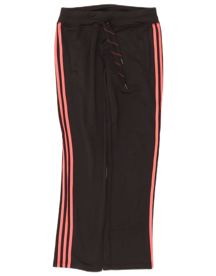 ADIDAS Womens Climalite Tracksuit Trousers UK 10 Small Black Polyester