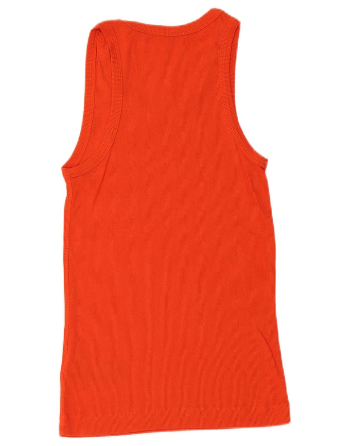 Cos Boys Vest Top 7-8 Years Small Orange Cotton