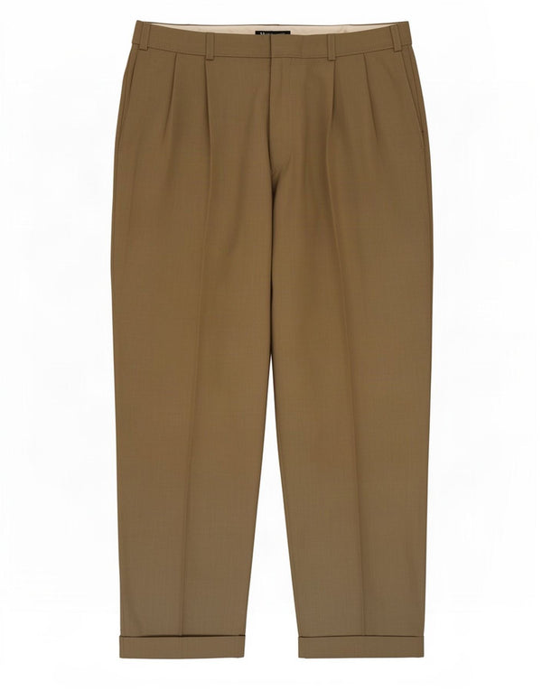 Marks & Spencer Mens St. Michael Pegged Casual Trousers W36 L29 Khaki