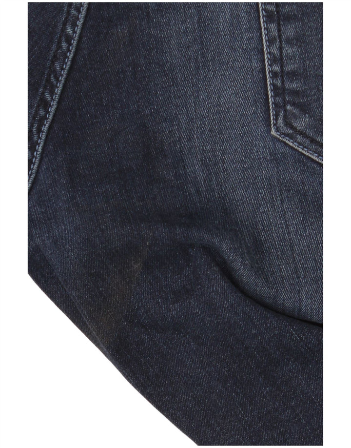 French Connection Mens Distressed Slim Jeans W36 L28 Navy Blue Cotton