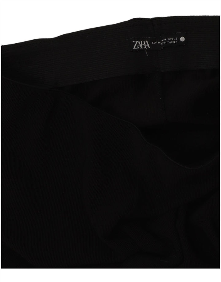 ZARA Womens Bootcut Trousers Medium W28 L32 Black
