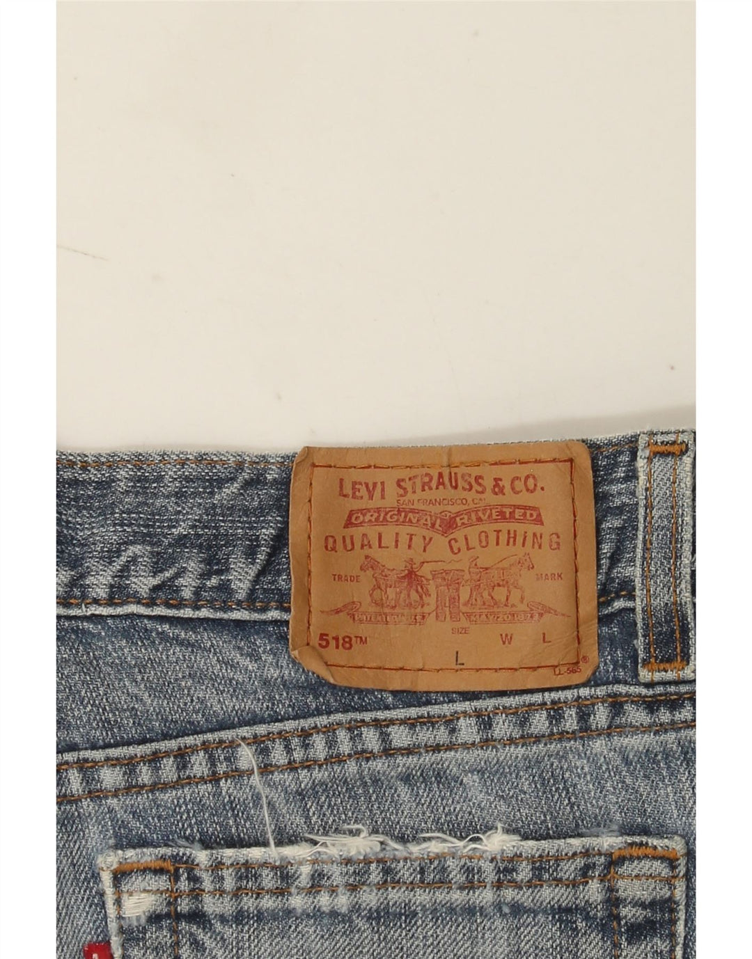 Levi's Womens 518 Denim Shorts W30 Medium  Blue