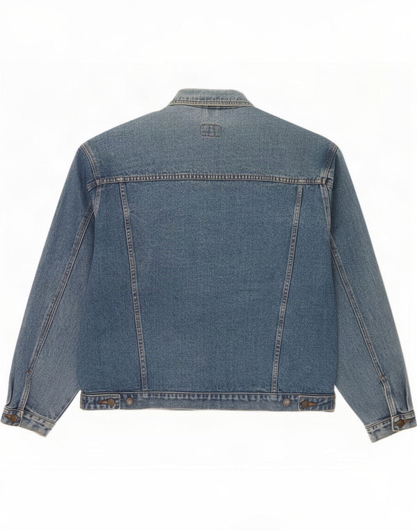 Vintage Mens Denim Jacket UK 44 2XL Blue Cotton