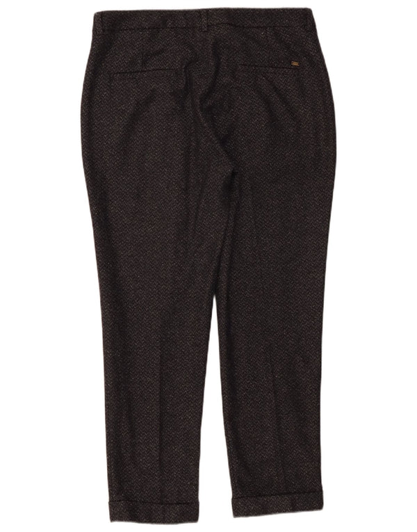 Tommy Hilfiger Womens Slim Chino Trousers US 8 Medium W30 L26 Black Flecked