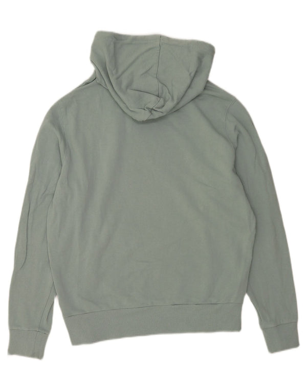 HUGO BOSS Mens Graphic Loose Fit Hoodie Jumper XS Green Cotton