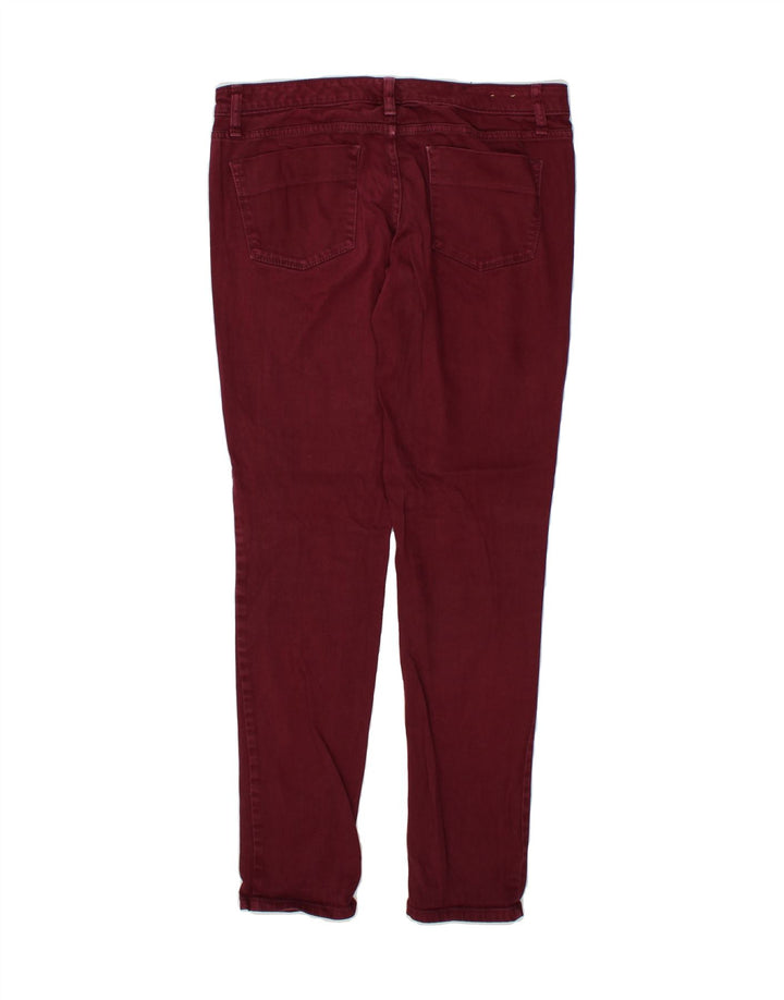 MOSSIMO Womens Skinny Jeans US 4 Small W27 L31 Maroon Cotton Vintage Mossimo and Second-Hand Mossimo from Messina Hembry 