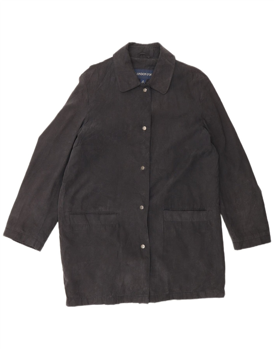 London Fog Womens Overcoat UK 14 Medium Black Polyester