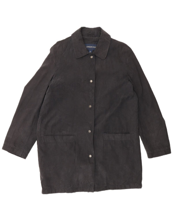 London Fog Womens Overcoat UK 14 Medium Black Polyester