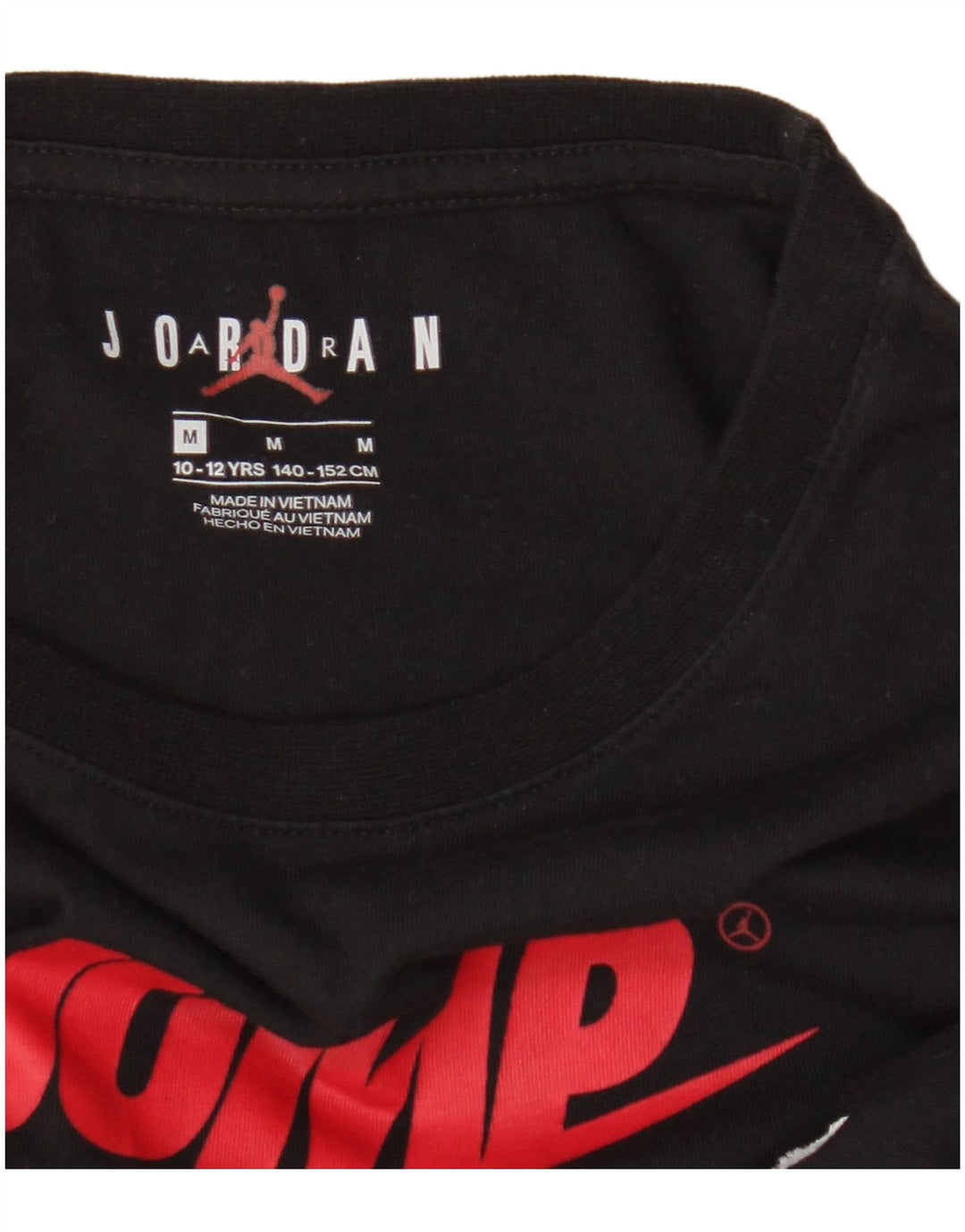 Jordan Boys Graphic Top Long Sleeve 10-11 Years Medium Black