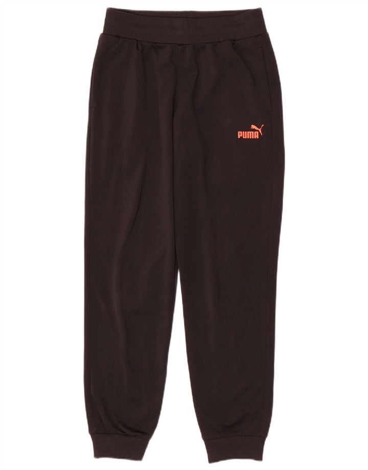 PUMA Boys Tracksuit Trousers Joggers 11-12 Years  Black Polyester