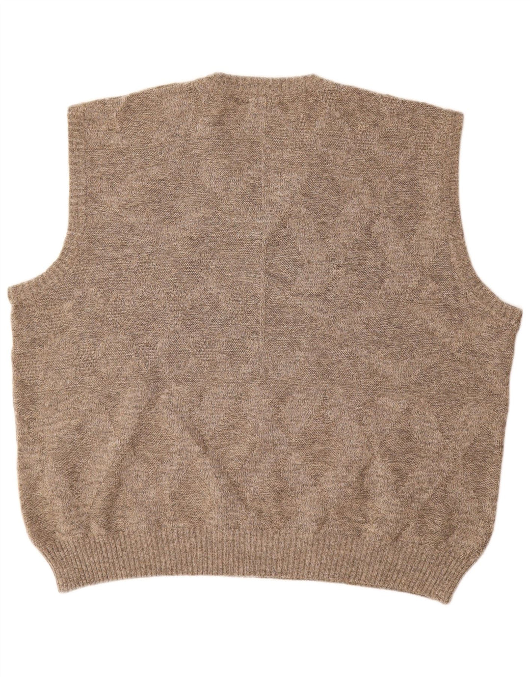 Canda Mens Vest Tank Top 2XL Beige Acrylic