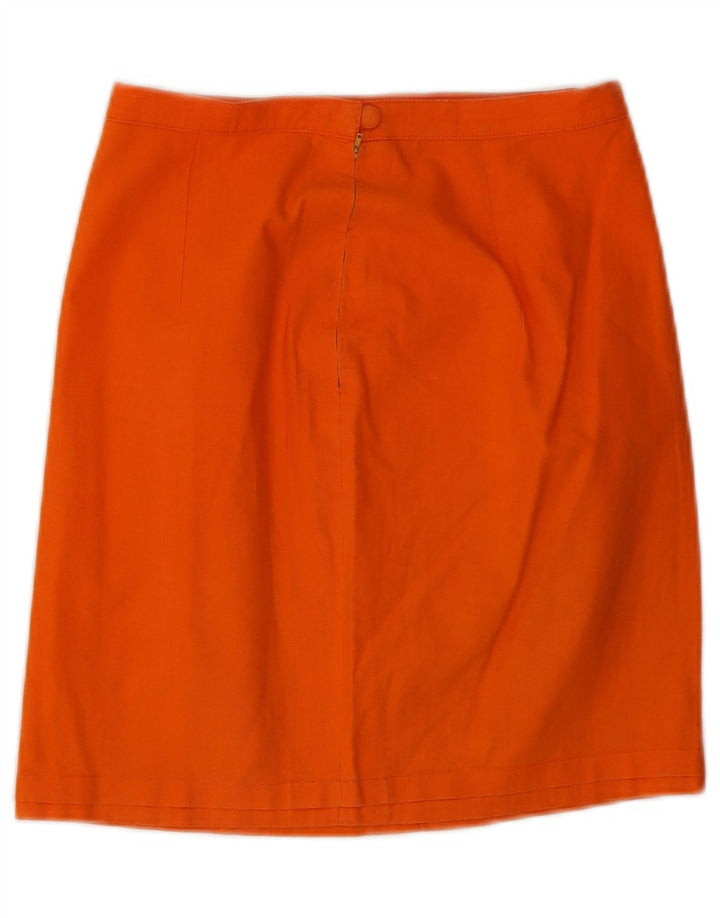 Vintage Womens Mini Skirt W24 XS Orange