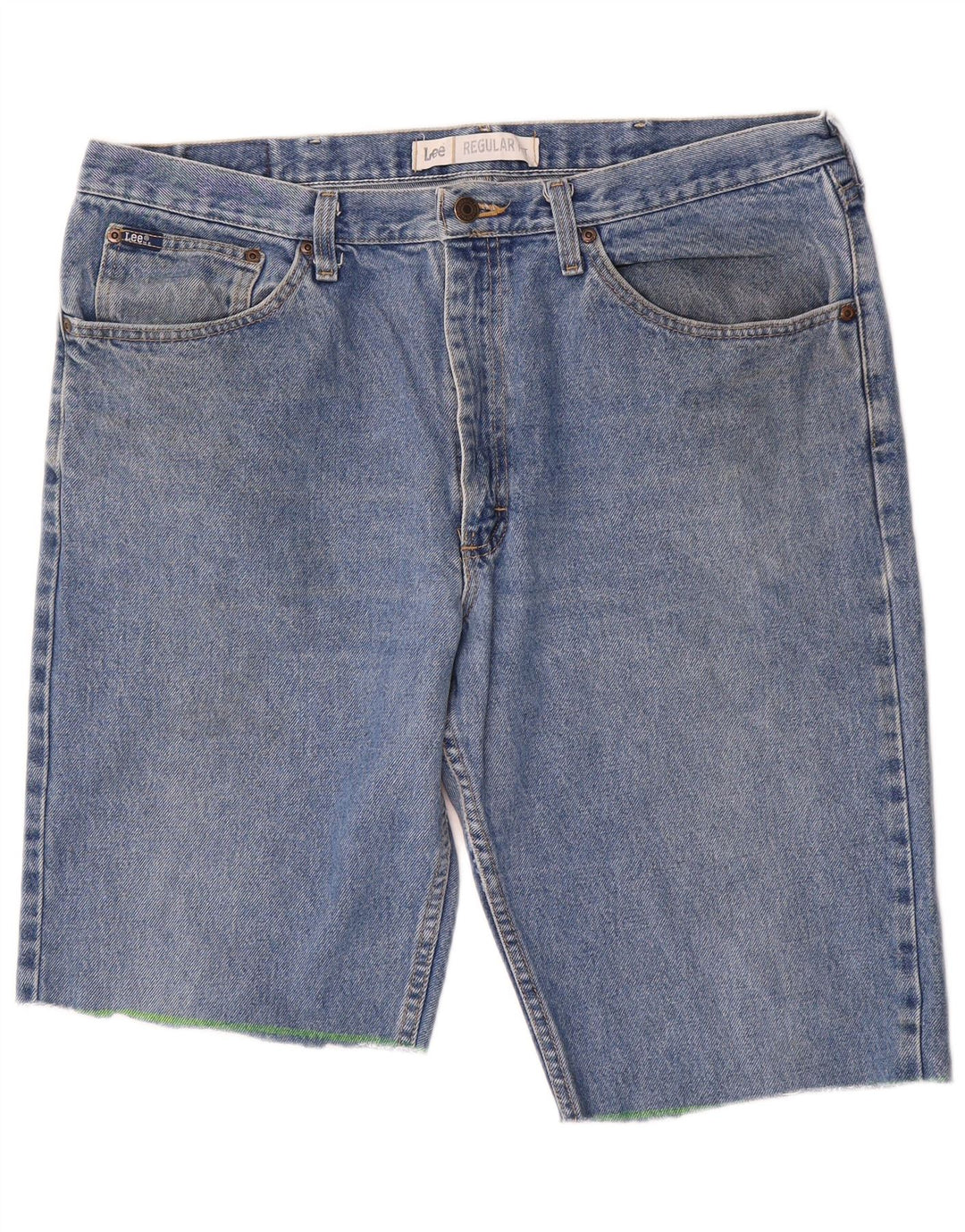 Lee Mens Regular Fit Denim Shorts W38 XL Blue Cotton