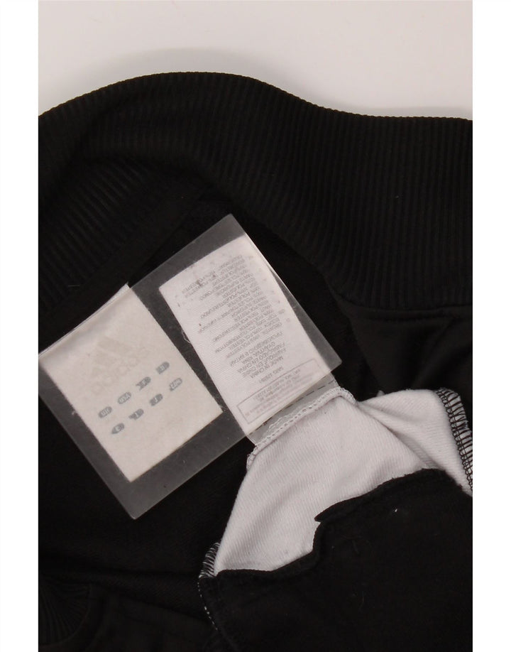 Adidas Mens Tracksuit Top Jacket Medium Black Colourblock Polyester