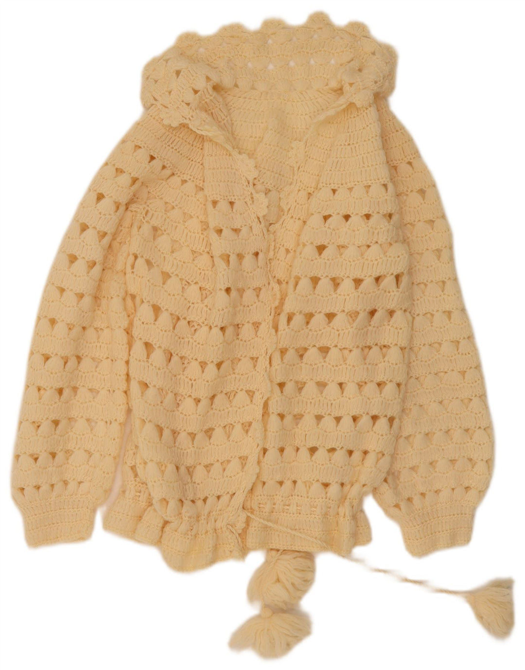 Vintage Womens Cardigan Sweater UK 12 Medium Beige