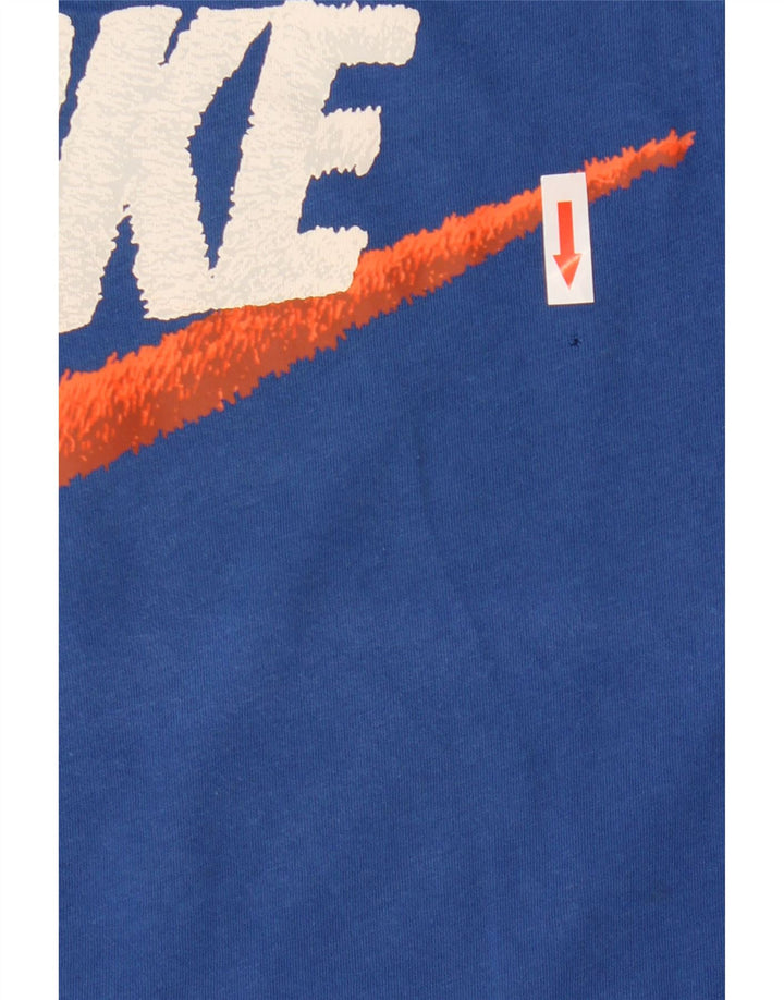 Nike Mens Graphic T-Shirt Top Large Blue Cotton