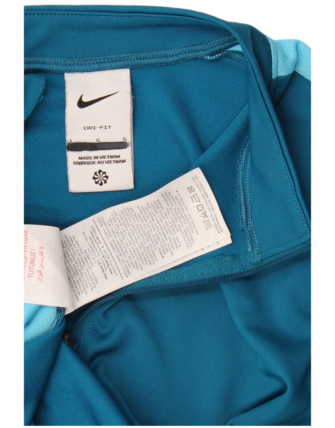 NIKE Girls Dri Fit Pullover Tracksuit Top 12-13 Years Large Blue