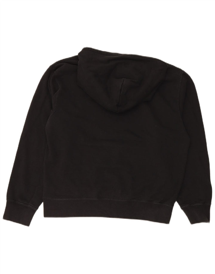 ADIDAS Mens Hoodie Jumper Medium Black Cotton