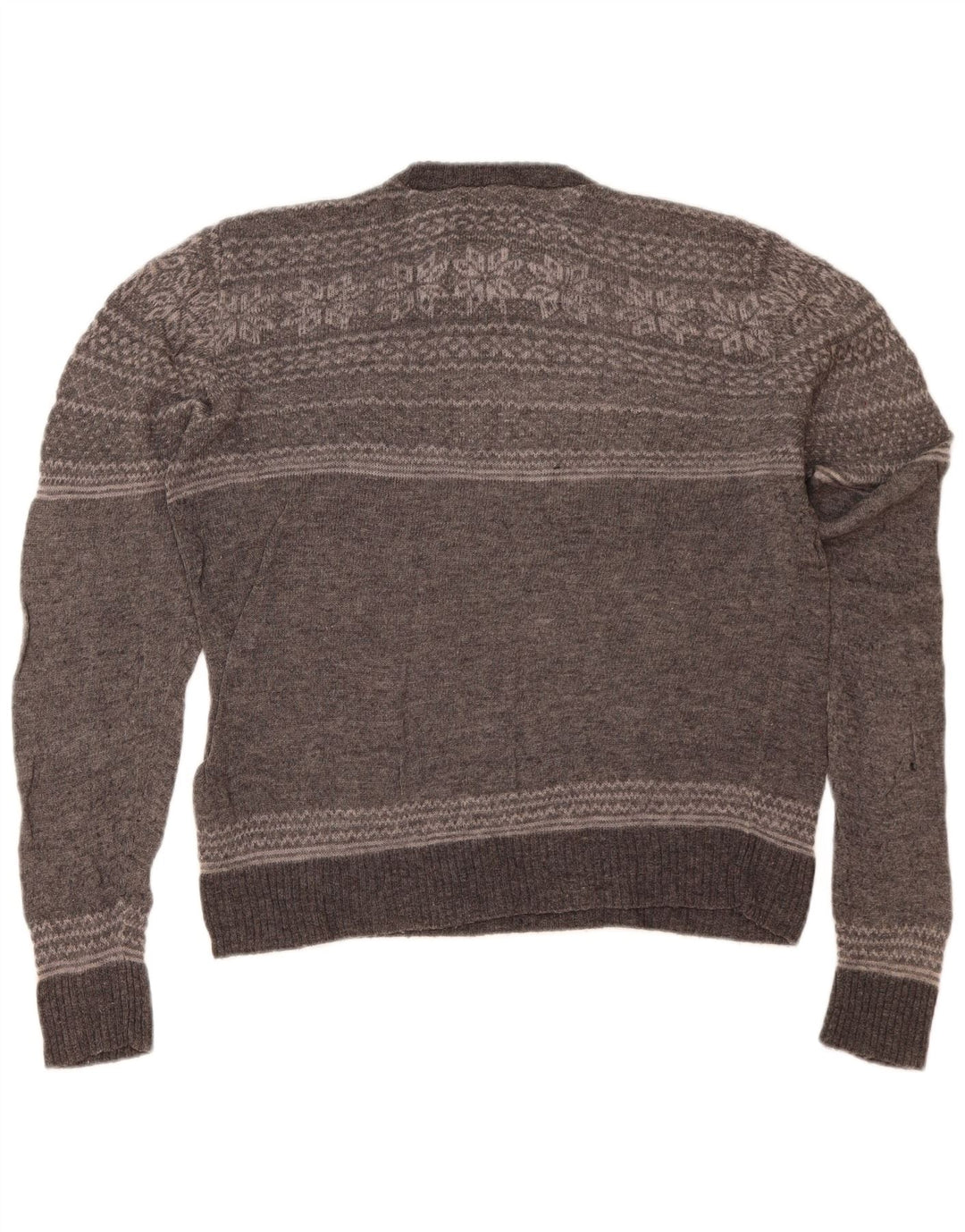 Marks & Spencer Womens Crew Neck Jumper Sweater UK 14 Medium Grey