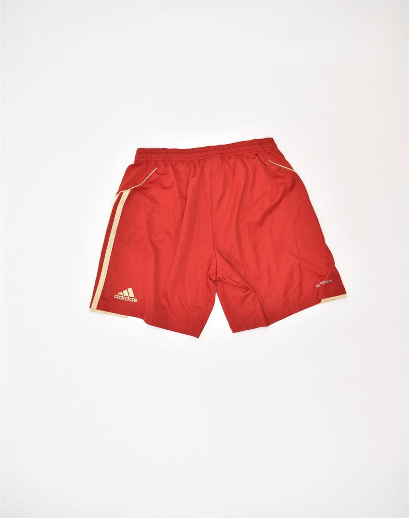 ADIDAS Boys FC Bayern Munchen Sport Shorts 9-10 Years Red Polyester | Vintage | Thrift | Second-Hand | Used Clothing | Messina Hembry 