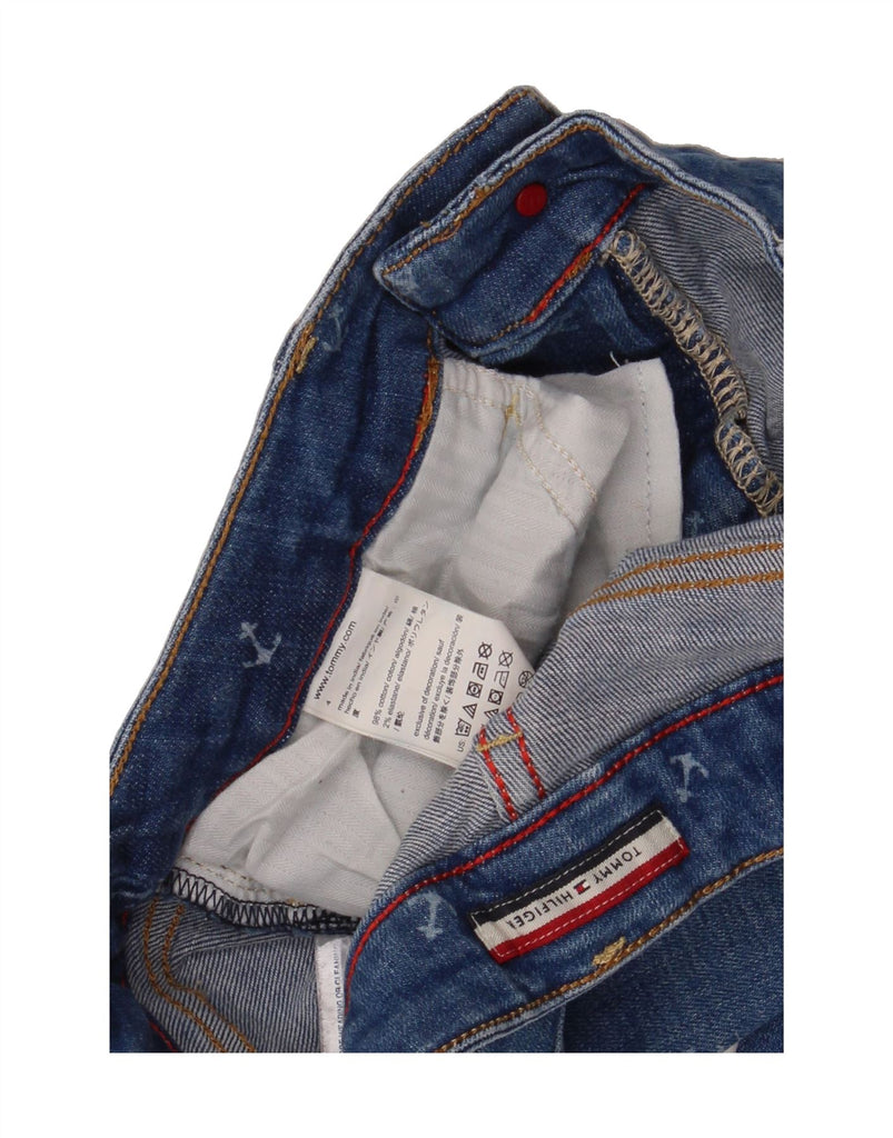 TOMMY HILFIGER Womens Cropped Jeans US 4 Small W27 L24 Blue Spotted Cotton Vintage Tommy Hilfiger and Second-Hand Tommy Hilfiger from Messina Hembry 