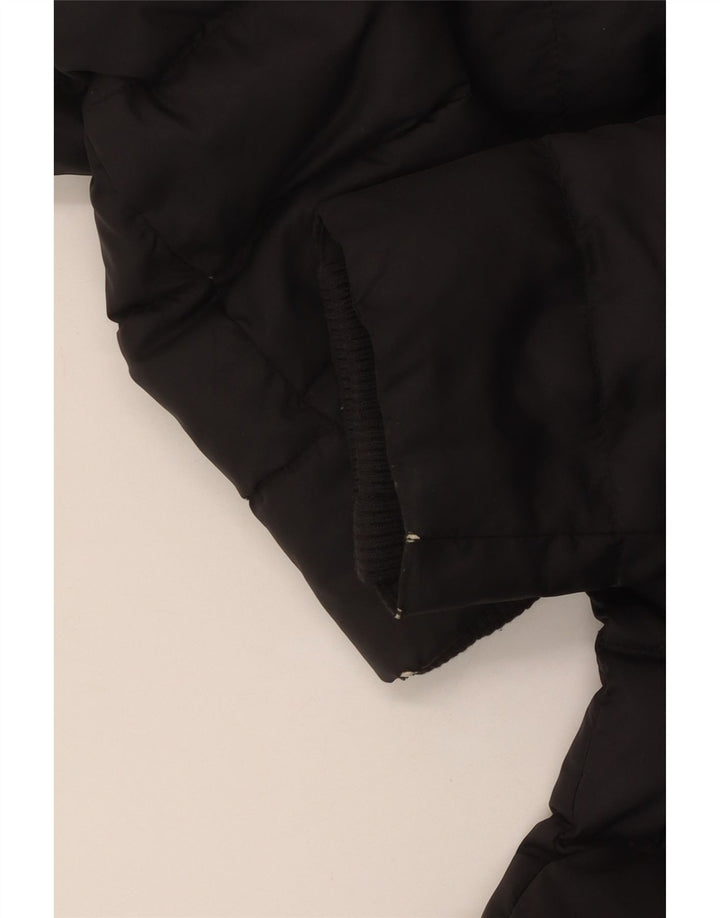 Tommy Hilfiger Womens Hooded Padded Coat UK 10 Small Black Polyester