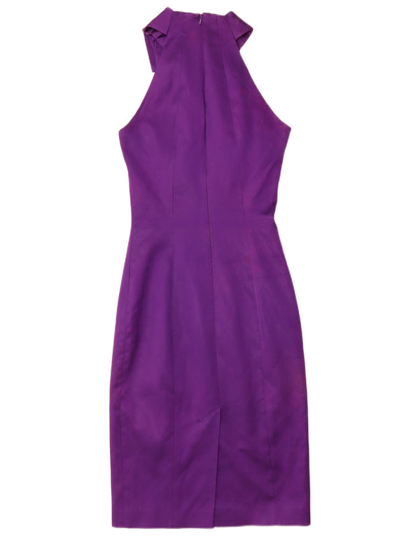 Karen Millen Womens Halter Dress UK 8 Small Purple