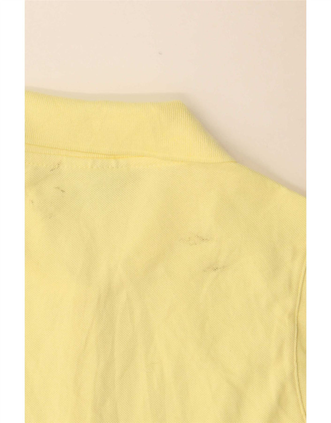 Lacoste Womens Sleeveless Polo Shirt Size 40 Medium Yellow Cotton