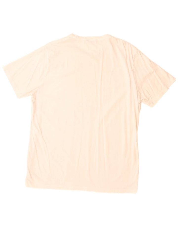 Massimo Dutti Mens Graphic T-Shirt Top Large Off White