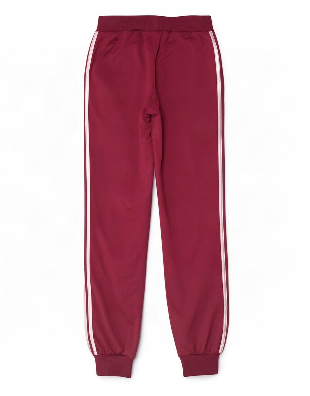 Adidas Womens Tracksuit Trousers Joggers UK 16 Large Maroon Polyester