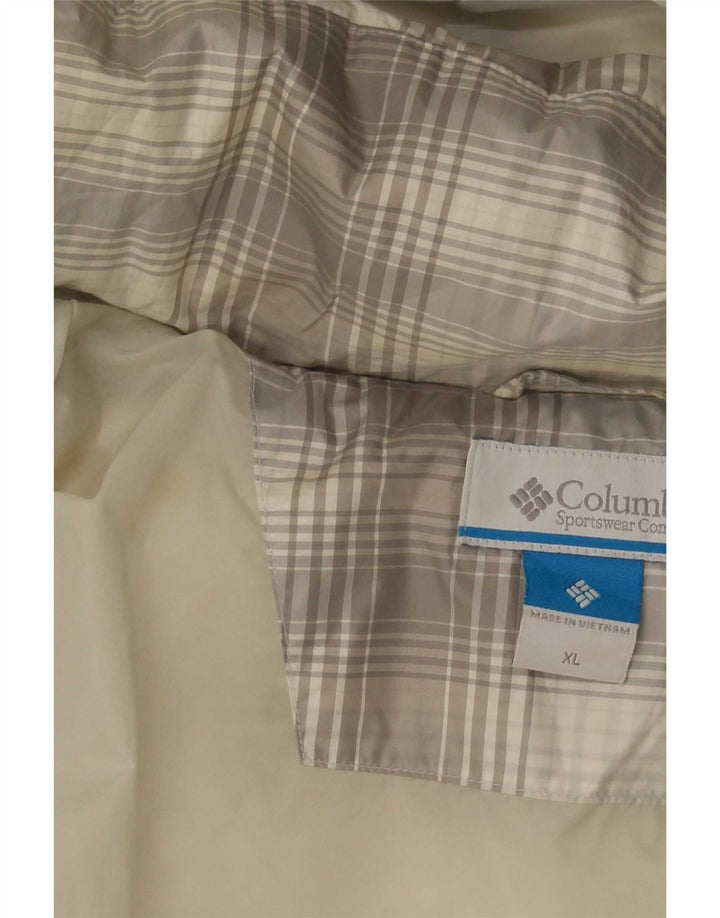 Columbia Womens Hooded Padded Jacket UK 18 XL Grey Check Polyester
