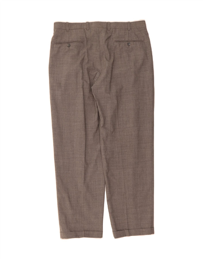 L.L.BEAN Mens Pegged Suit Trousers W37 L31 Grey Wool Vintage L.L.Bean and Second-Hand L.L.Bean from Messina Hembry 