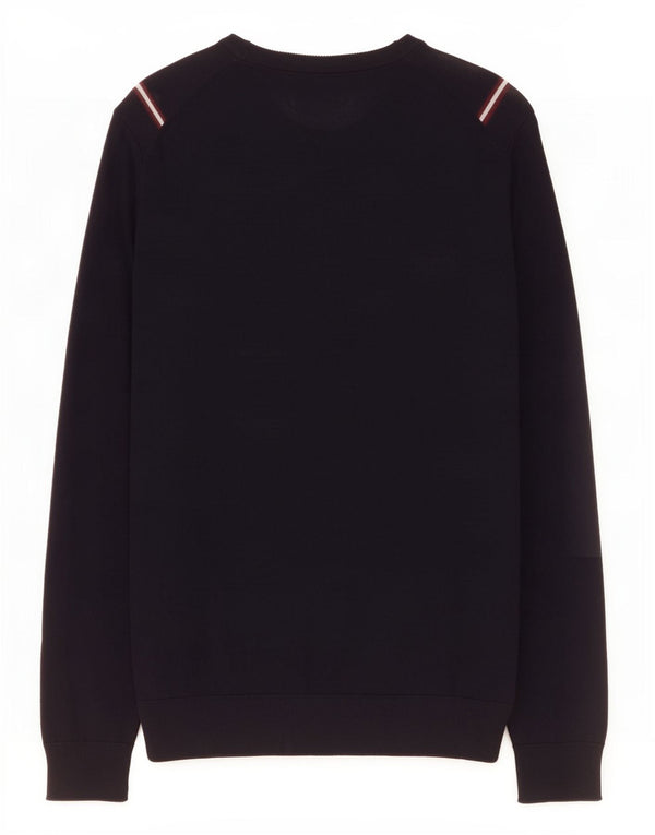 Marks & Spencer Mens Autograph Boat Neck Jumper Sweater Medium Navy Blue