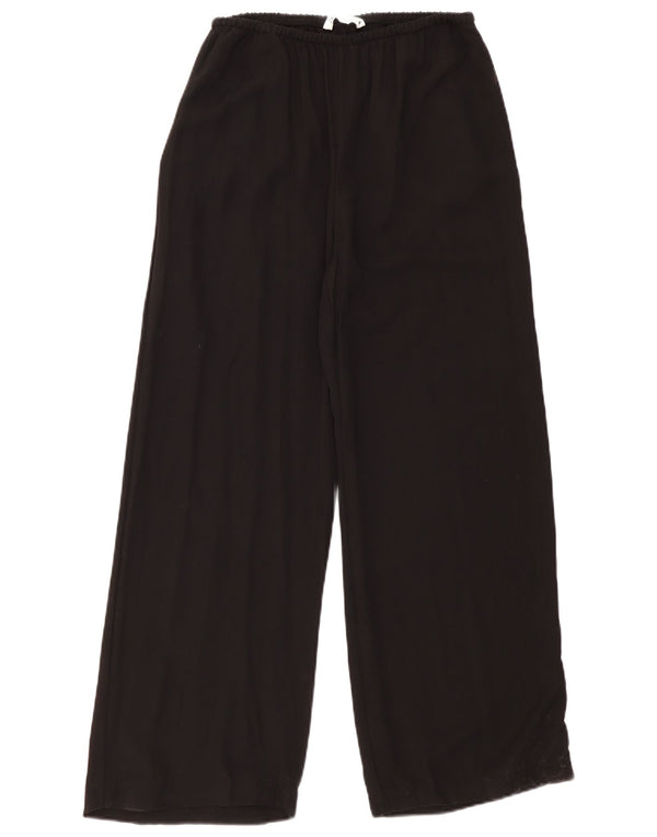 Zara Womens Tracksuit Trousers UK 14 Large Black