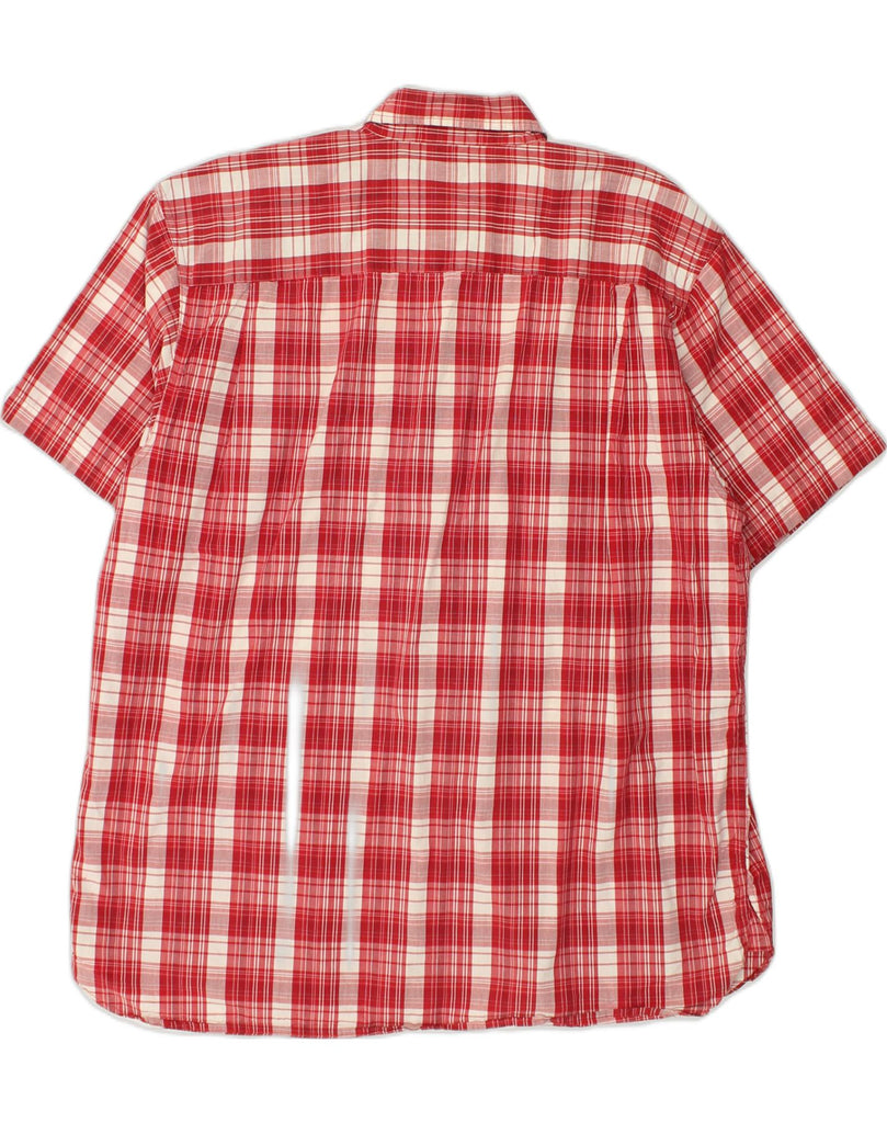 WRANGLER Mens Short Sleeve Shirt XL Red Check Cotton | Vintage Wrangler | Thrift | Second-Hand Wrangler | Used Clothing | Messina Hembry 