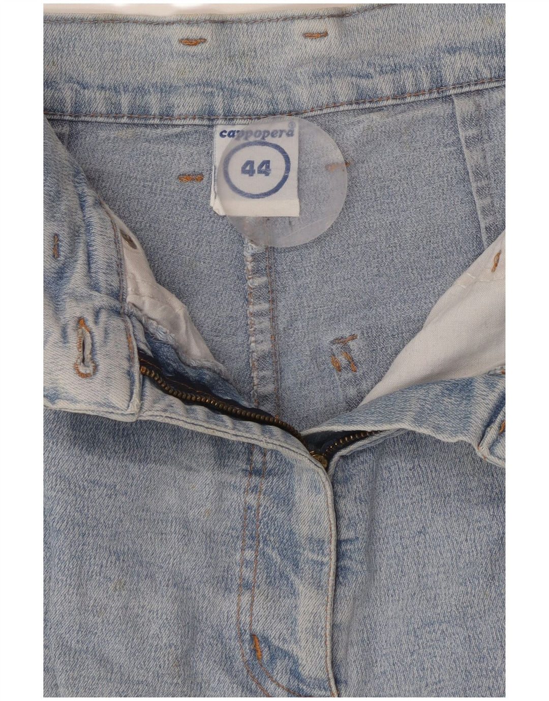 CAPPOPERA Womens High Waist Tapered Jeans IT 44 Medium W26 L26 Blue Cotton