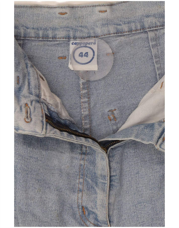 CAPPOPERA Womens High Waist Tapered Jeans IT 44 Medium W26 L26 Blue Cotton